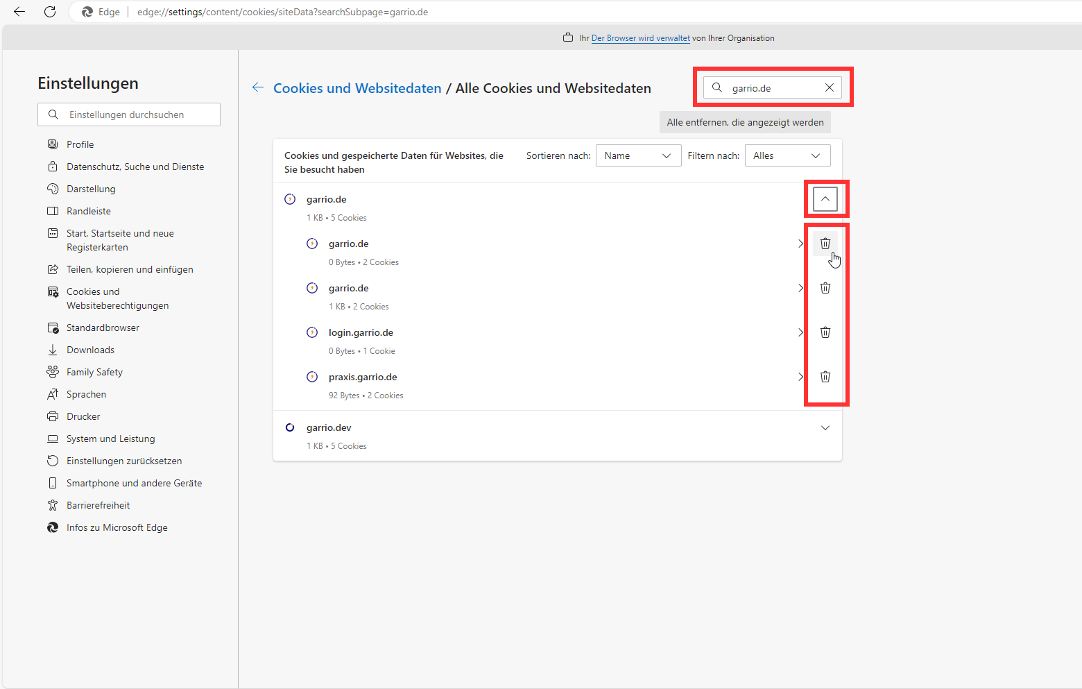 garrioCOM Browser Edge Cookies 3